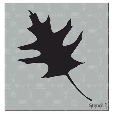 Stencil1 Leaf Silhouette - Stencil 5.75" x 6"