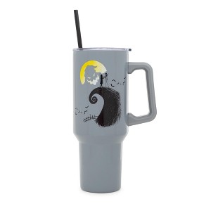 Silver Buffalo Disney's The Nightmare Before Christmas Spiral Hill Stainless Steel Tumbler - 1 of 4