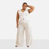 Rebdolls Women's Tillie Stripe Button Front Crop Top - 2 of 3