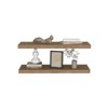 SEVOBAL Utility Storage Shelves Floating Shelf Dallas Set of Two Modern Space Saving Design for Living Room, Beige, 9.8"*31.5"*1.5" - 4 of 4