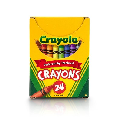 Crayola Non-Peggable Crayons Assorted Colors 24 Per Box (52-0024) 821185