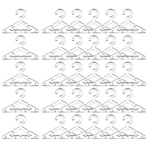 Unique Bargains Mini Acrylic Coat Hangers Earring Hangers 30 Pcs - 1 of 4