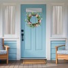 Northlight 12" Unlit Green/Pink Artificial Floral Christmas Twig Wreath - 3 of 4