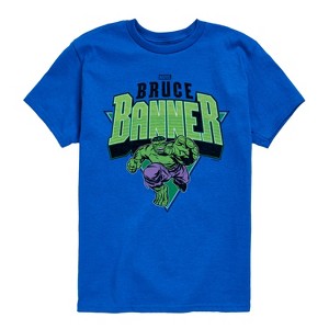 Boys' - Marvel - Hulk Bruce Banner Short Sleeve Graphic T-Shirt - 1 of 4