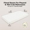 KeaBabies Mini Crib Sheets for Baby Girls, Boys, 2-Pack Soothe Pack and Play Sheets Fitted, Organic Pack N Play Mattress Sheet - 3 of 4