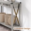 43" Wooden Console Table for Entryway, Bohemian Style Entryway Table with Rattan Drawers, Sofa Table with Storage for Living Room, Hallway - 4 of 4