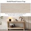 TIRAMISUBEST Modern Farmhouse Console Table with Wood Veneer & Rounded Corners - Minimalist Entryway Table, Premium Engineered Wood - 2 of 4