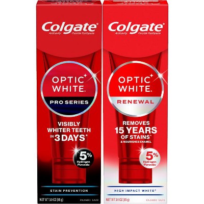 3 off colgate optic white pro or renewal toothpaste Target Coupon on WeeklyAds2.com
