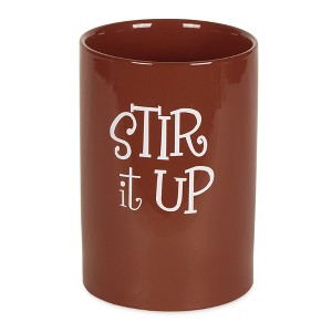Design Imports Cinnamon Stir It Up Ceramic Utensil Holder - 1 of 4