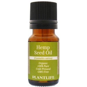 Plantlife Hemp Seed Carrier Oil - Cold Pressed, Non-GMO, and Gluten-Free Carrier Oil for Skin, Hair, and Personal Care - 1 of 4