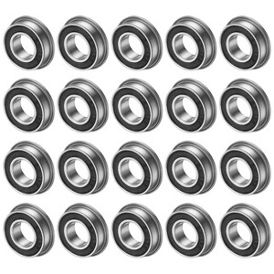 Unique Bargains Chrome Steel Rubber Shielded Flanged Ball Bearing - 1 of 4