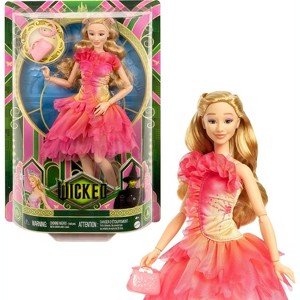 Mattel Universal Wicked Glinda Fashion Doll & Accessories with Blonde Hair, Poseability & Removable Ballroom Look - 1 of 4