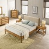 Roundhill Furniture Vichy 6-Piece Bedroom Set with Upholstered Queen Bed, Dresser, Mirror, 2 Nightstands, and Chest - 2 of 4