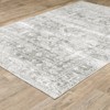 Micah Washable Distressed Oriental Indoor Area Rug Gray/Ivory - Captiv8e Designs - 4 of 4