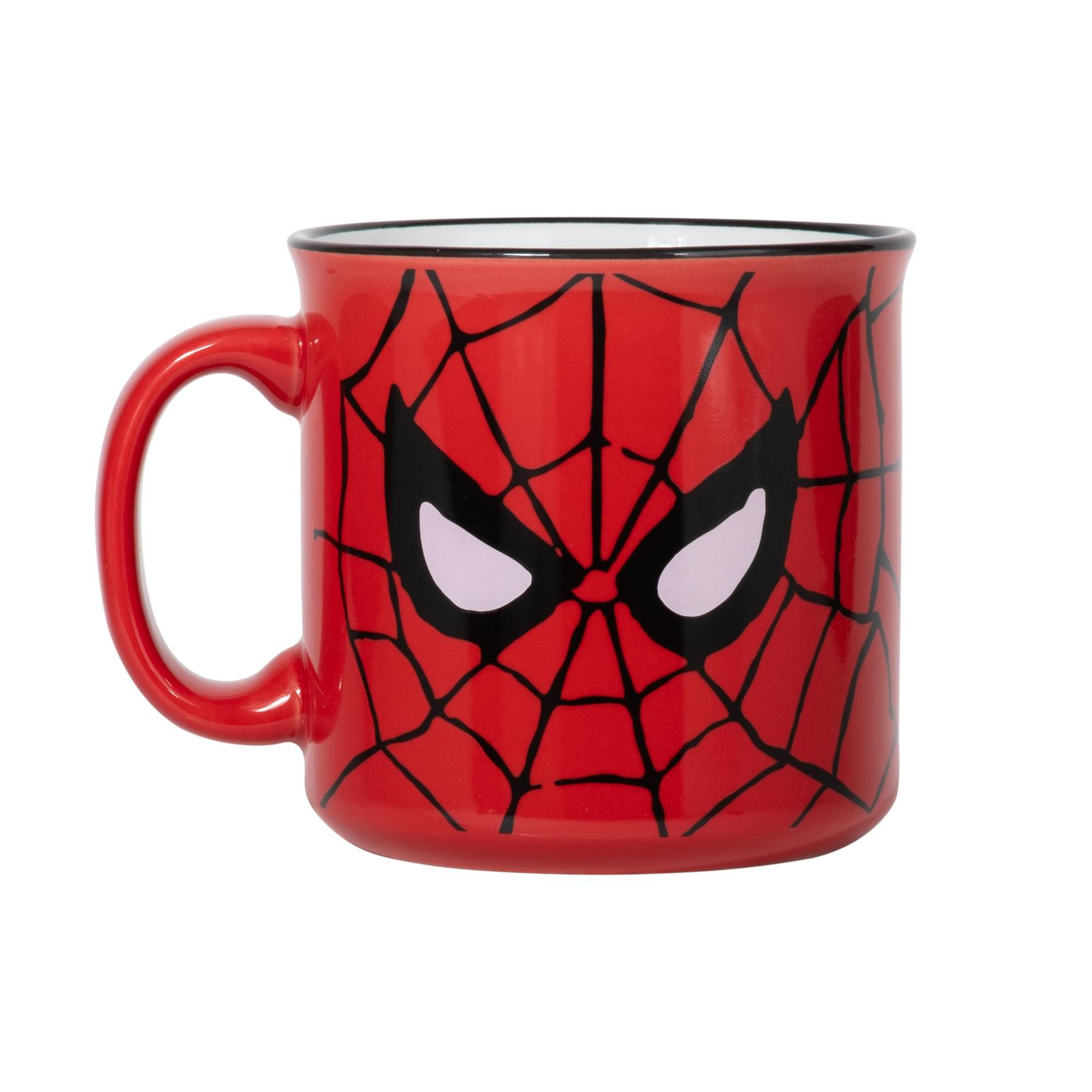 Silver Buffalo Marvel Spider-Man Face Ceramic Camper Mug | Holds 20 Ounces