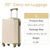 Lyngins 28 Inch Carry on Luggage with TSA Lock,Suitcases with Double Wheels Expandable and Telescopic Handle for Business Trips and Travel - 3 of 4
