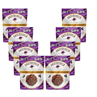 Undercover Chocolate Quinoa Crisps, Milk Chocolate + Currants - 2 Oz (Pack of 8)
