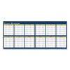 Recycled Reversible Yearly Wall Planner, 60 x 26, White/Blue/Yellow Sheets, 12-Month (Jan to Dec): 2025 - 3 of 3