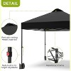 10x10 Pop Up Canopy with Sidewalls, Portable Outdoor Canopy with One Push Setup, Easy Set-Up Waterproof Pop Up Tent for Outdoor Party - 4 of 4