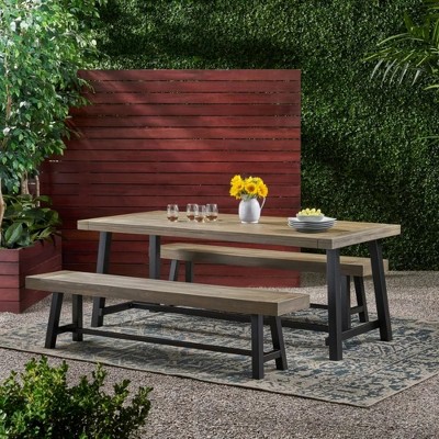 Maggift Outdoor Patio Seating Sets, Unique Design, Ideal for Conversations, Perfect for Gardens and Living Spaces, Beige, 79"*36"*30"
