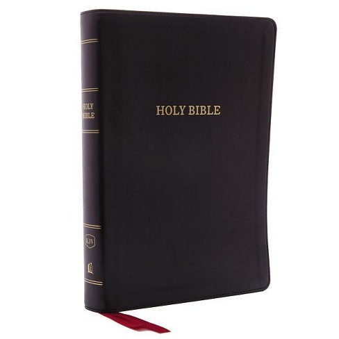 Kjv, Deluxe Reference Bible, Giant Print, Imitation Leather, Black, Red ...