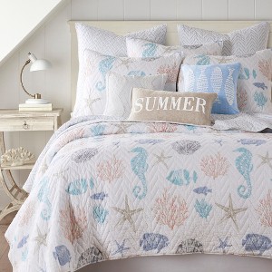 Blue Sea Quilt and Pillow Sham Set - Levtex Home - 1 of 4