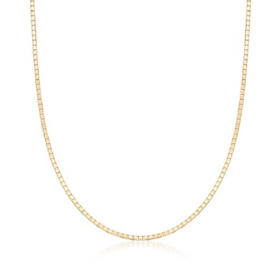 Ross-Simons 1mm 14kt Yellow Gold Box-Chain Necklace