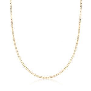 Ross-Simons 1mm 14kt Yellow Gold Box-Chain Necklace - 1 of 3