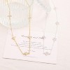 Dainty Station Choker Necklace for Women, Cubic Zirconia Simulated Diamond Layering Jewelry - 4 of 4
