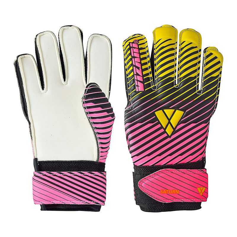 Vizari Sports Saturn Soccer Goalie Goalkeeper Gloves for Kids Youth & Boys, Football Gloves with Grip Boost Padded Palm and fingersave Flat Cut Construction, 2 of 12