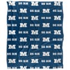 Millikin University Logo Pattern Silky Touch Blanket White 50x60 - 2 of 4