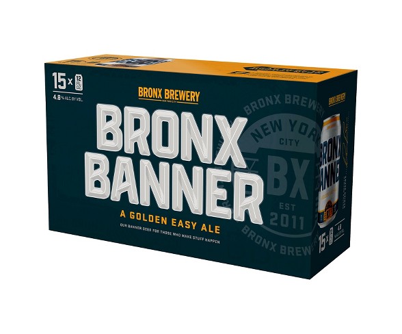Bronx&#174; Banner Golden Easy Ale - 15pk / 12oz Cans