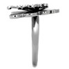 Slickblue Butterfly Ring for Women, Stainless Steel, Polished Finish, Clear Synthetic Crystal Accent, size 5–10 - 4 of 4