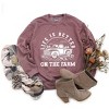 Simply Sage Market Women's Graphic Sweatshirt Better On The Farm Truck - 3 of 3