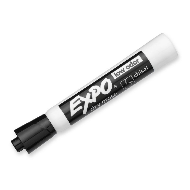 Expo 4pk Dry Erase Markers Chisel Tip Black, 4 of 12