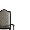 21.7" House Beatrice Two-Tone Accent Chair Gray Fabric/Charcoal Finish - Acme Furniture - 3 of 4