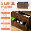 FDW 5/8/9 Dresser Fabric Dresser Wide Storage Chest for Bedroom Living Room - 4 of 4