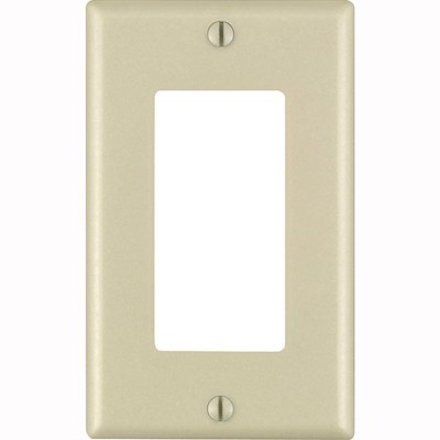 Leviton Decora Ivory 1 gang Thermoset Plastic Decorator Wall Plate (Pack of 20)