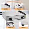 29" Commercial Electric Griddle - 3000W Stainless Steel Flat Top Grill with Adjustable Temp - 3 of 4