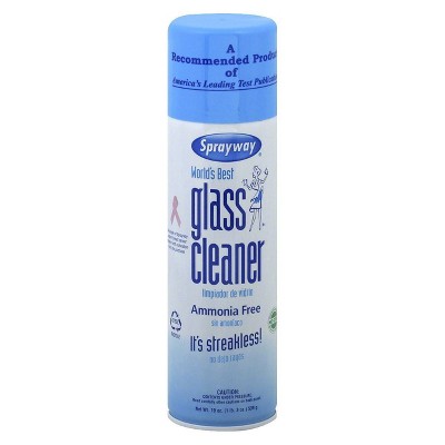 Sprayway Glass Cleaner Ammonia Free Aerosol - 19oz