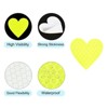 Unique Bargains Waterproof High-Visibility Warning Adhesive Reflective Heart Stickers 1.61" x 1.57" 12 Pcs - 4 of 4