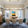 LLHZSY 4-Light Modern Linear Kitchen Island Pendant Chandelier Light with Crystal Shades-Gold 39 2/5" - 2 of 4