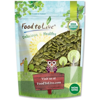Organic Pepitas / Pumpkin Seeds - No Shell, Non-GMO, Kosher, Raw, Vegan
