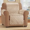 Collections Etc Soft Velvet Waterproof Quilted Furniture Cover - 2 of 3