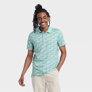 Men's Textured Polo Shirt - All In Motion™ - 1 of 3