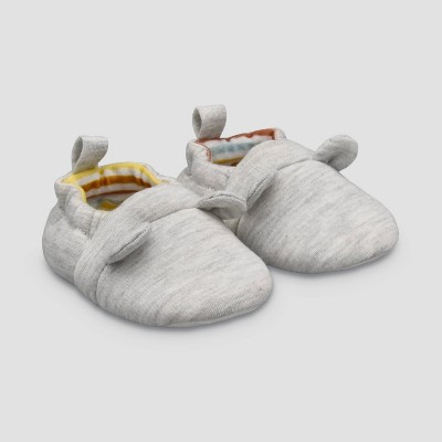 Image of Carter's Just One You® Baby Family Love Construction Slippers - Gray