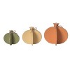 Transpac Set of 3 MDF Pumpkins Decorative Sculptures Multicolor Tabletop Decor for Fall Harvest and Autumn Celebrations - 2 of 2
