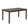 6 Piece Dining Table Set, Rectangular Wooden Dining Table with 4 Upholstered Chairs and Bench, Solid Wood Frame Kitchen Furniture-- Frevyn - 4 of 4