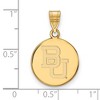 Black Bow Jewelry 10k Yellow Gold Baylor Bears NCAA Medium Pendant - 2 of 3