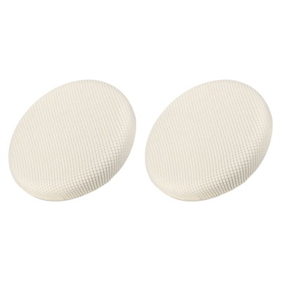 Unique Bargains Elastic Removable Stool Slipcovers and Furniture Covers Dia 12-14 Inch 2 Pcs White